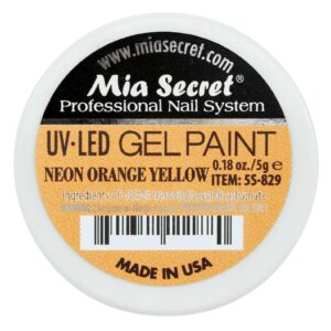 Gel Paint Neon Orange Yellow