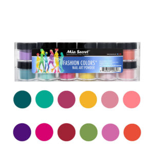 Fashion Colors Nail Art Powder Collection (12PC)